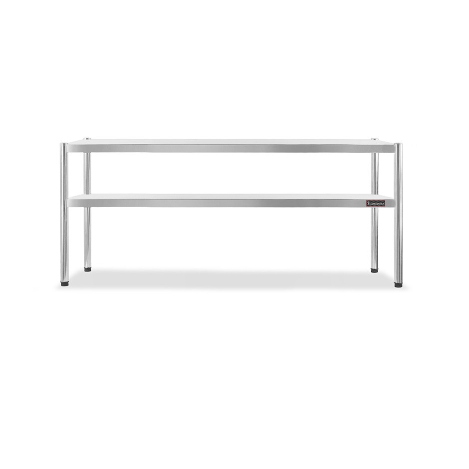 Aufsatzbord mit Zwischenboden, B 1600 mm x T 365 mm x H 725 mm
