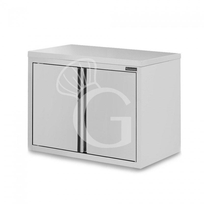 Wandhängeschrank, Edelstahl, 1 Flügeltür, 1 Zwischenboden, B 800 mm x T 400 mm x H 800 mm