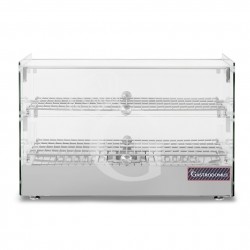Wärmevitrine (50 Liter), Edelstahl und Glas, +30°C/+90°C, B 555 mm X T 375 mm X H 370 mm