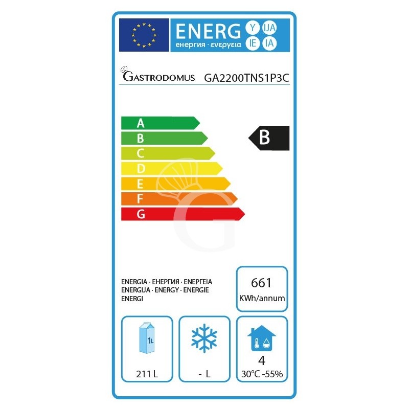 Kühltisch, 3 Schubladen, 1 Tür, Aufkantung, T 700 mm, - 2° C/ + 8° C, Motor auf der linken Seite