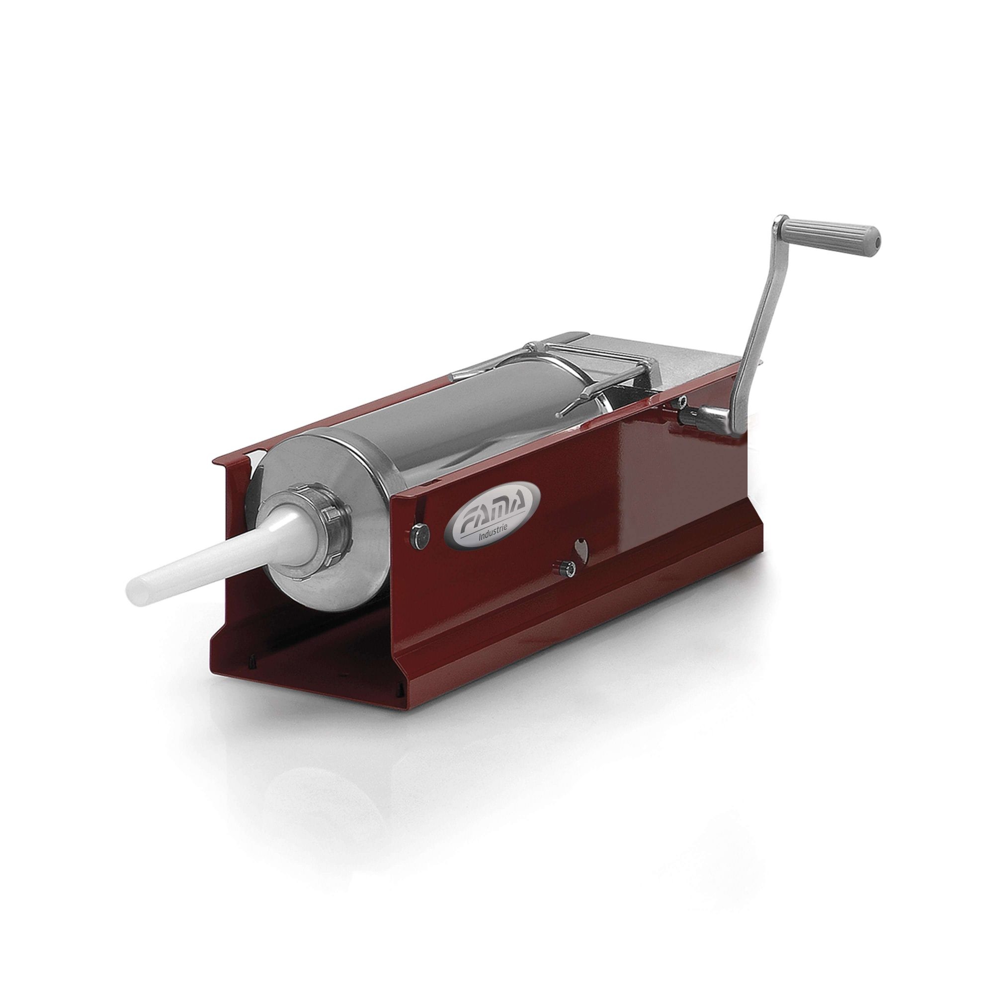 Manuelle Wurstfüllmaschine, liegend, Fassungsvermögen 5 L, Trichter Ø 136 mm