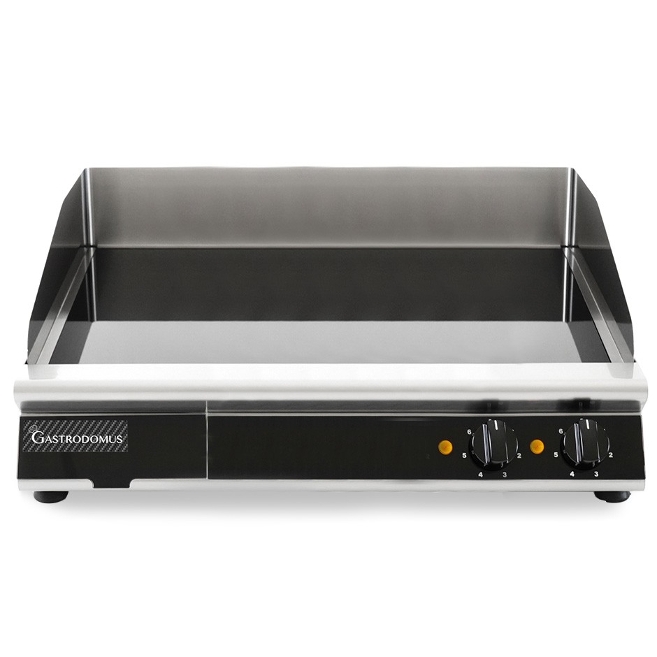 Professionelle Glaskeramik-Bratplatte, 2 Kochzonen (B 660 mm x T 670 mm x H 120 mm)