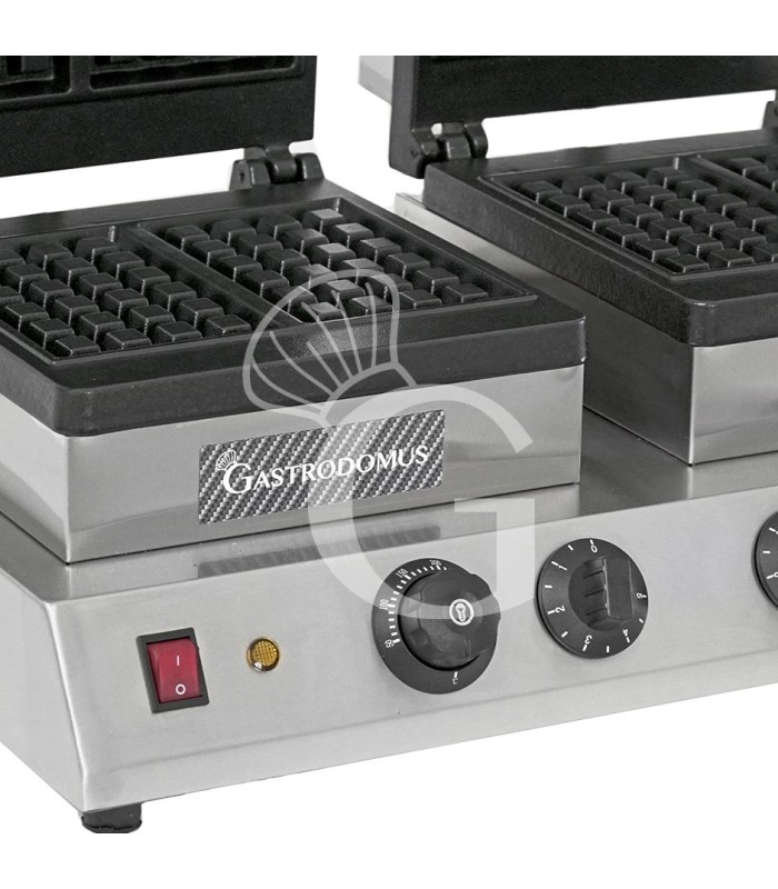 Waffeleisen, doppelt, 2Kwx2Kw,  B 600 mm x T 450 mm x H 250 mm