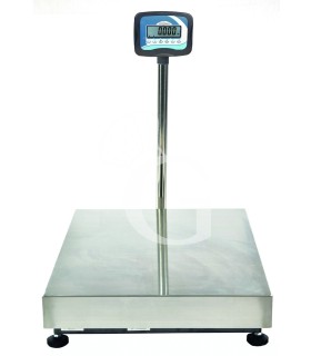 Industriewaage /Plattformwaage, Hochanzeige, einzellig, Tragkraft 30 kg,  Präzision auf bis 5 g, B 450 mm x T 350 mm x H 640 mm