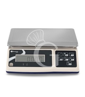 Kontrollwaage aus ABS, mit LCD-Display, Tragkraft: 30 kg, Präzision auf bis zu 1 g, B 370 mm x T 330 mm x H 140 mm