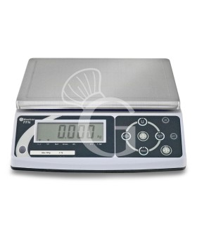 Kontrollwaage, Tragfähigkeit 30 kg, Genauigkeit 1 g.