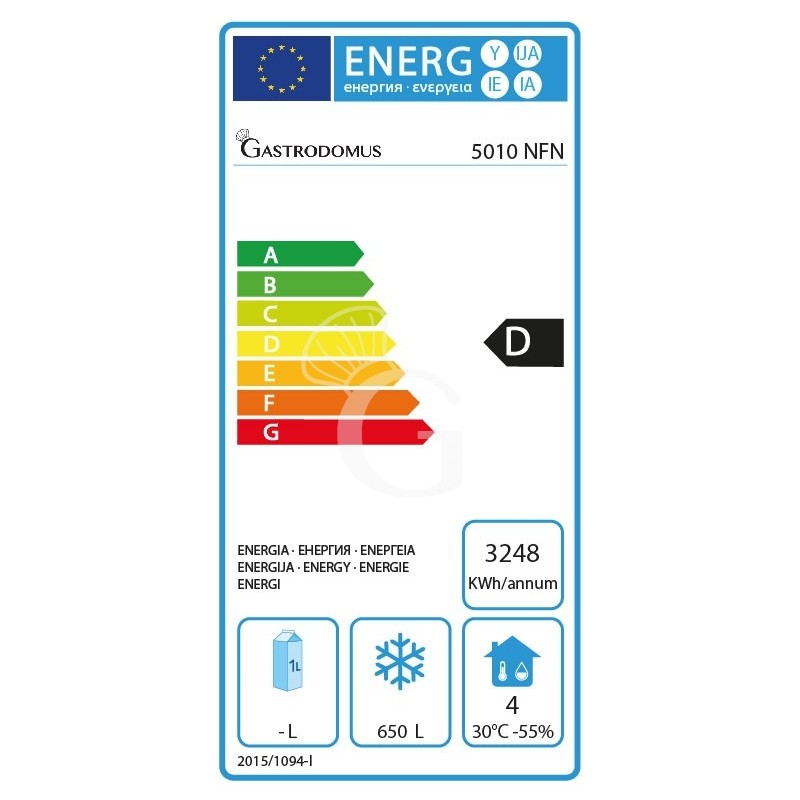 Speiseeis/Eiscreme Tiefkühlschrank (650 L), Umluftkühlung, -25°C/+5°C