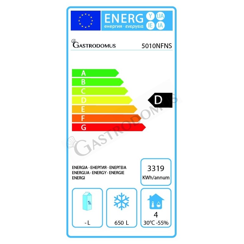 Speiseeis/Eiscreme Tiefkühlschrank (650 L), Umluftkühlung, -35°C/-5°C
