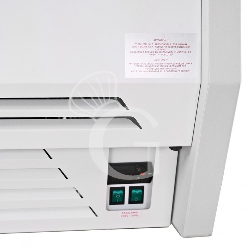 Wandkühlregal "Mirko", Umluftkühlung, Schiebetüren, Temperatur +1°C/+10°C, L 2560 mm