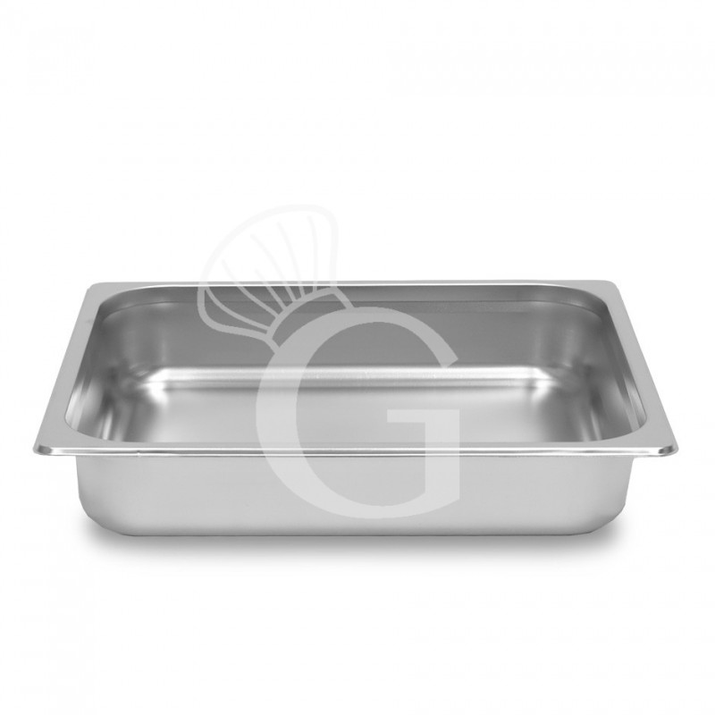 GN Behälter 2/3, Edelstahl, 5,5 Liter, B 353 mm x T 325 mm x H 65 mm