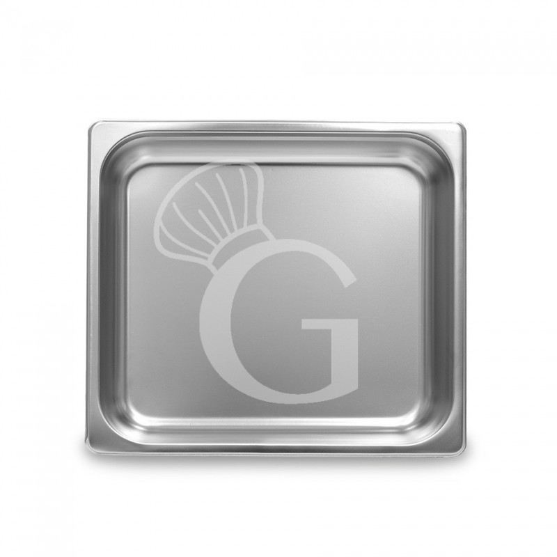 GN Behälter 2/3, Edelstahl, 5,5 Liter, B 353 mm x T 325 mm x H 65 mm