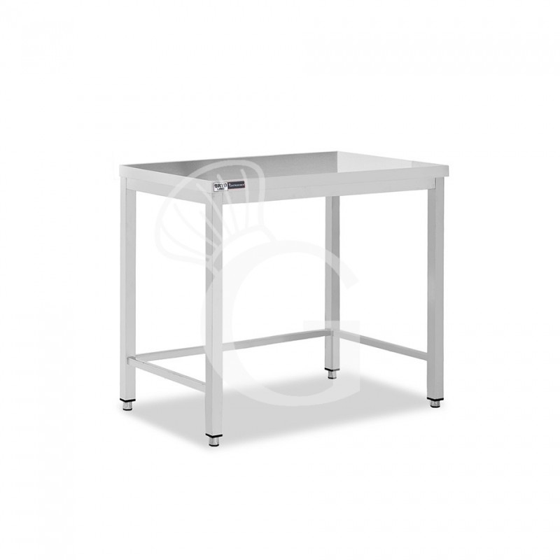 Edelstahltisch, B 600 mm X T 600 mm X H 865 mm