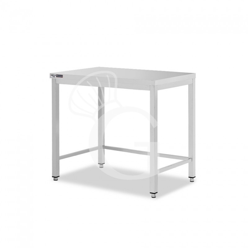 Edelstahltisch, B 700 mm X T 600 mm X H 865 mm