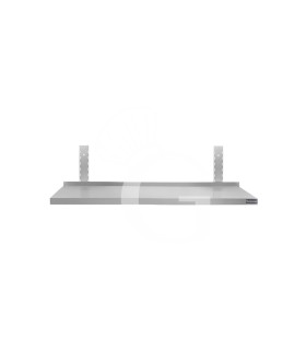 Mensola in acciaio inox singola, L 600 mm x P 300 mm x H 700 mm