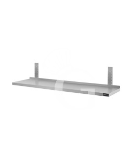 Mensola in acciaio inox singola, L 1300 mm x P 300 mm x H 700 mm