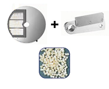 Würfelgitter mit Schneidemesser für Mozzarella Schneider – 8 x 8 x 8 mm
