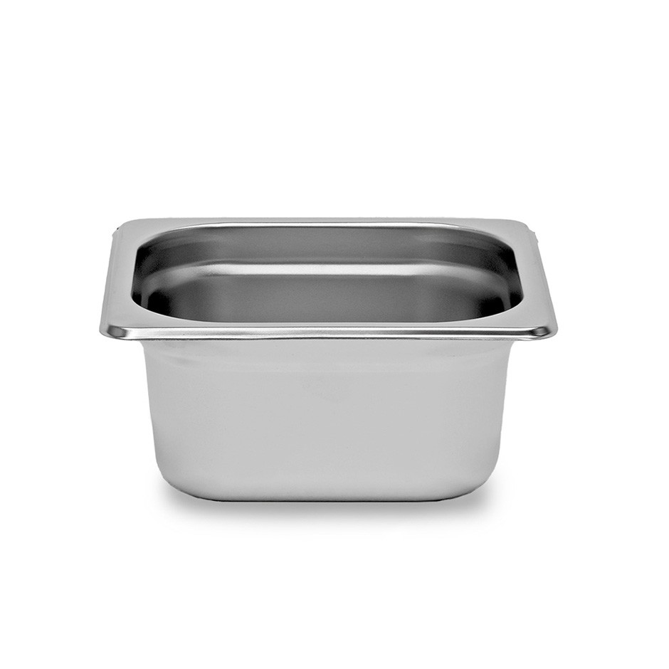 GN Behälter 1/6, Edelstahl, B 176 mm x T 162 mm x H 65 mm
