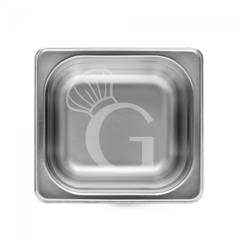 GN Behälter 1/6, Edelstahl, B 176 mm x T 162 mm x H 65 mm