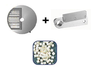 Würfelgitter mit Schneidemesser für Mozzarella-Schneider, 12 x 12 x 8 mm