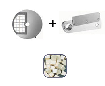 Würfelgitter mit Schneidemesser für Mozzarella-Schneider, 20 x 20 x 8 mm