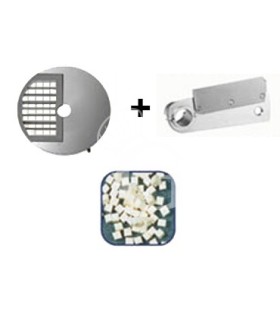 Würfelgitter mit Schneidemesser für Mozzarella-Schneider, 16 x 16 x 8 mm