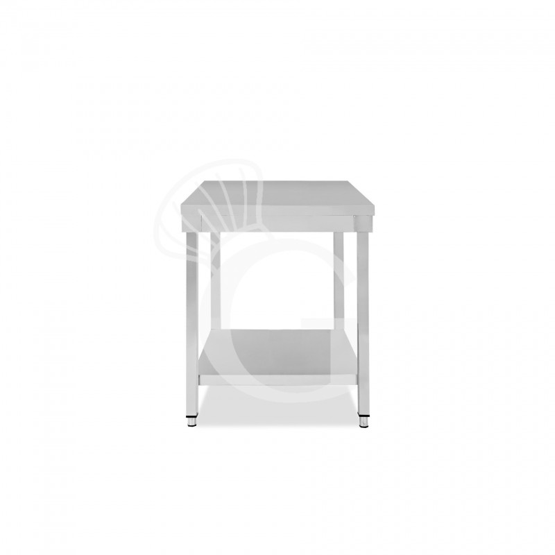 Edelstahltisch, 1 Grundboden, B 500 mm x T 700 mm x H 865 mm