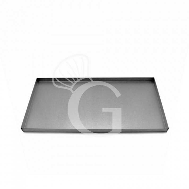 Pizzablech, mit Aluminiumbeschichtung, rechteckig, B 360 mm x T 500 mm x H 20 mm