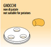 Nudelformscheibe, 1,5N, Nudelsorte "Gnocchi"