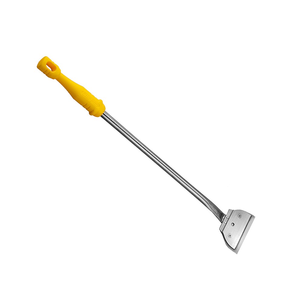 Grillkratzer/Grillschaber für Grillgitter und Grillplatten, Edelstahl, B 110 mm x T 30 mm x H 600 mm