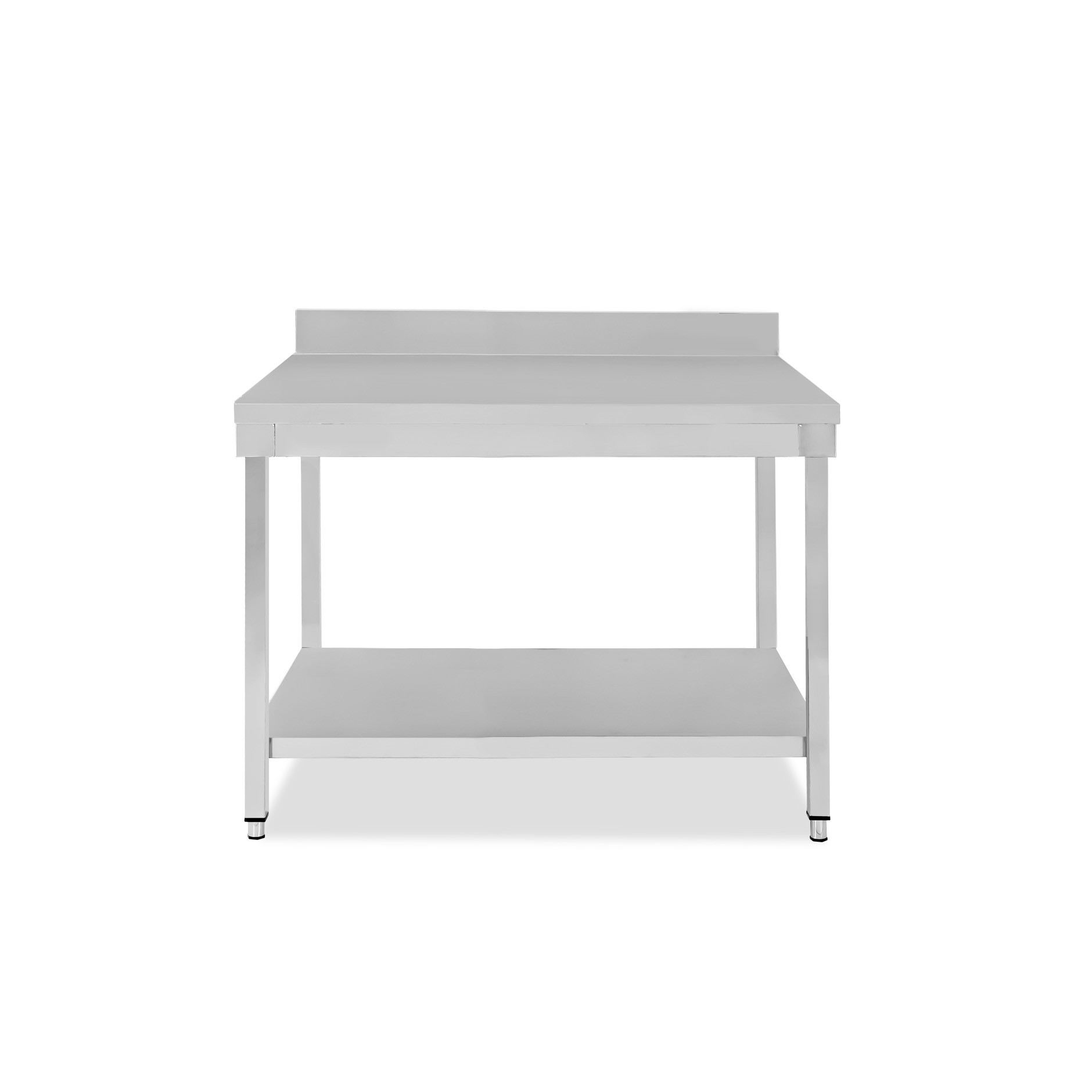 Edelstahltisch, 1 Grundboden, Aufkantung, B 1100 mm x T 600 mm x H 965 mm