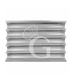 Baguetteblech aus Aluminium, 5 Quermulden, 600 mm x 400 mm