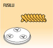 Nudelformscheibe, 8N, Nudelsorte "Fusilli"