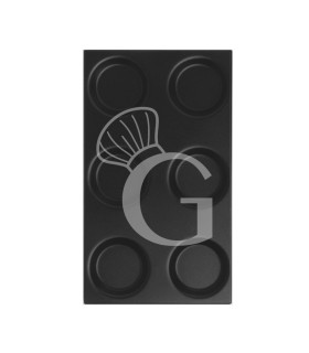 Backblech für Pancake – Ø 120 mm – Aluminium mit Antihaftbeschichtung – GN1/1 – 530 mm x 325 mm