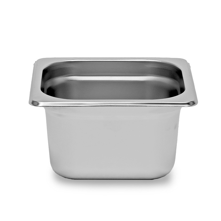 Schüssel aus Edelstahl GN1/6 B 176 mm x T 162 mm x 150 mm 2,5 L