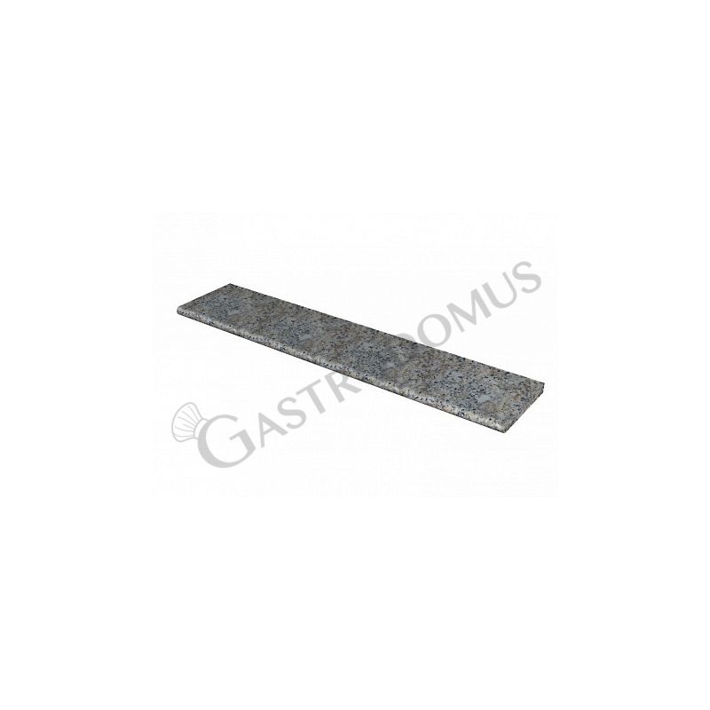 Arbeitsplatte aus grauem Granit für Kühltheken (L 1370 mm)