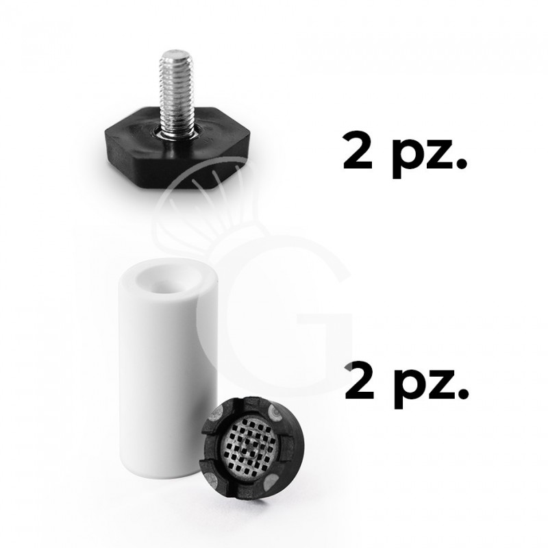 copy of Lavabicchieri elettronica cesto 40x40cm altezza 29cm - dosatore brillantante e detergente installato