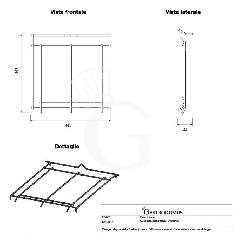 copy of Suporto per cesto raccogliposate