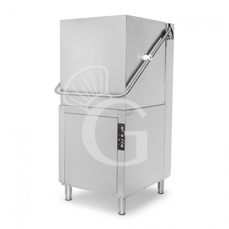 copy of Lavastoviglie a capotta elettromeccanica cesto 50x50cm altezza 43cm-dosatore brillantante e detergente installato