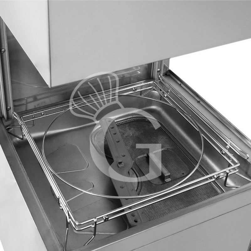 copy of Lavastoviglie a capotta elettromeccanica cesto 50x50cm altezza 43cm-dosatore brillantante e detergente installato