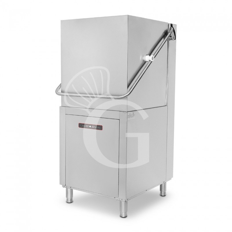 copy of Lavastoviglie a capotta elettromeccanica cesto 50x50cm altezza 43cm-dosatore brillantante e detergente installato