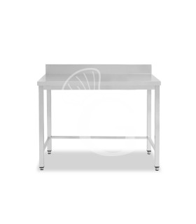Edelstahltisch mit Aufsatz B 900 mm x T 700 mm x H 950 mm