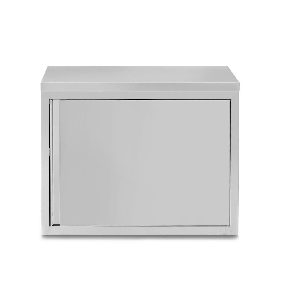 Wandhängeschrank, Edelstahl, 1 Flügeltür, 1 Zwischenboden, B 600 mm x T 400 mm x H 800 mm