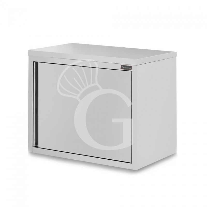 Wandhängeschrank, Edelstahl, 1 Flügeltür, 1 Zwischenboden, B 600 mm x T 400 mm x H 800 mm