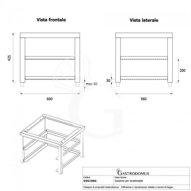 copy of Suporto per cesto raccogliposate