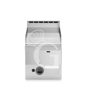 Gas Bratplatte - Glatt, verchromt (B 300 x T 600 x 280 mm), 1 Kochzonen, Tischgerät, 5200 W