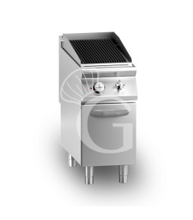 Gas Lavastein-Grill, offener Unterbau, 1 Kochzone, Tiefe 900 mm
