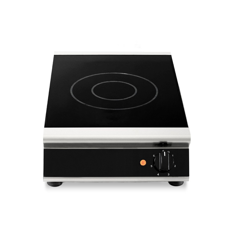 Professionelle Infrarot-Kochplatte aus Glaskeramik, Tischgerät, 1 Kochzone, B 360 mm x T 510 mm x H 120 mm
