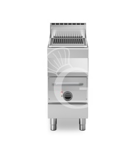 Gas-Wassergrill, geschlossener Unterbau, 1 Kochzone, T 700 mm