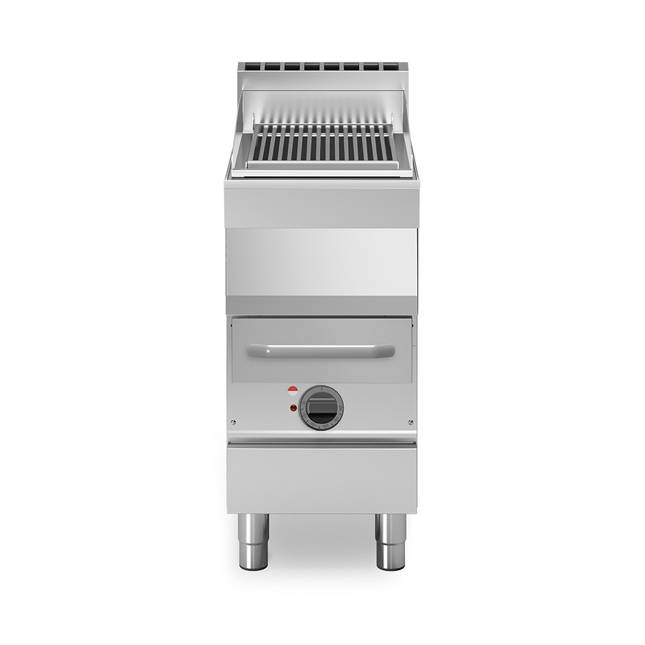 Gas-Wassergrill, geschlossener Unterbau, 1 Kochzone, T 700 mm