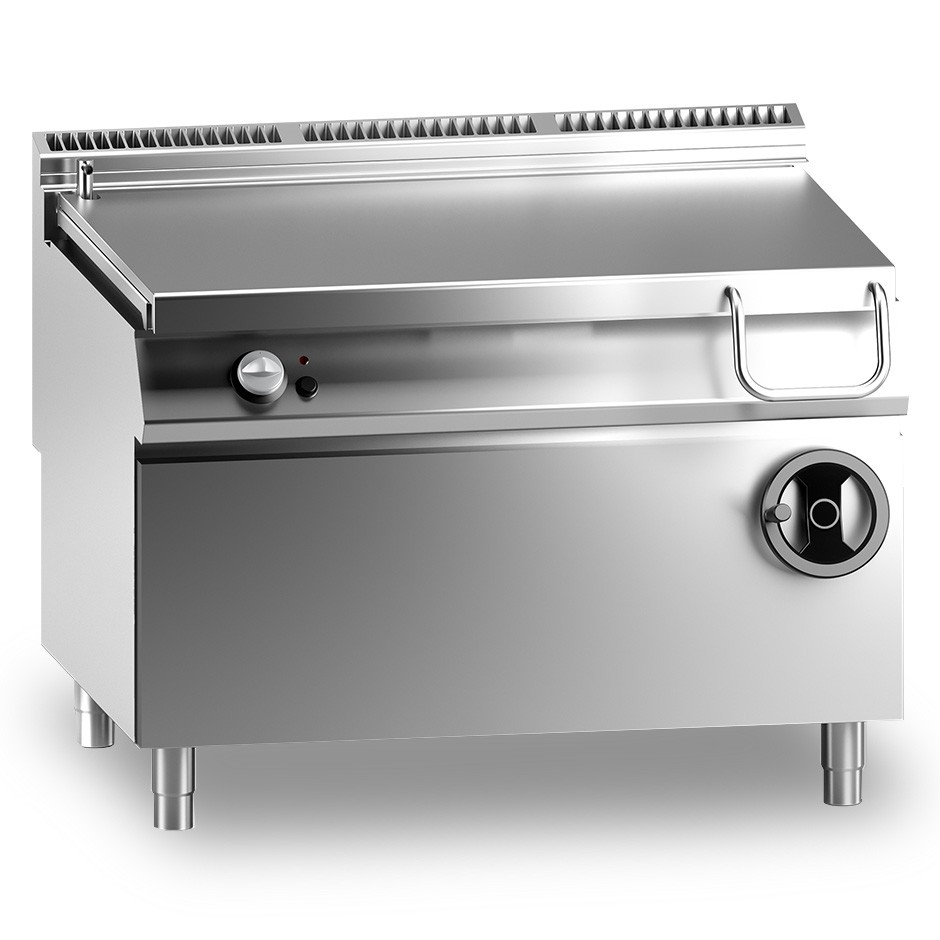Elektro Kippbratpfanne 120 Liter, Standgerät, automatische Kippung, B 1200 mm x T 900 mm x H 870 mm